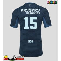 Camisa de Futebol Feyenoord Jordan Bos #15 Equipamento Secundário 2025-26 Manga Curta